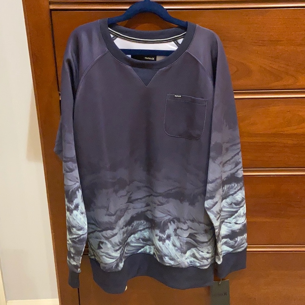 NWT Hurley Obsidian Scuba Crewneck Sweatshirt XL